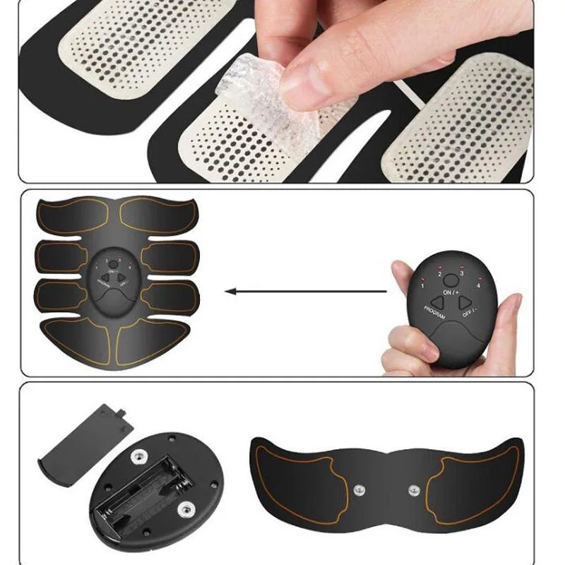 Electric Muscle Stimulator Wireless Buttocks Hip Trainer Abdominal ABS Stimulator Fitness Body Slimming Massager 
get your abdominal no needs for sit ups ladies..