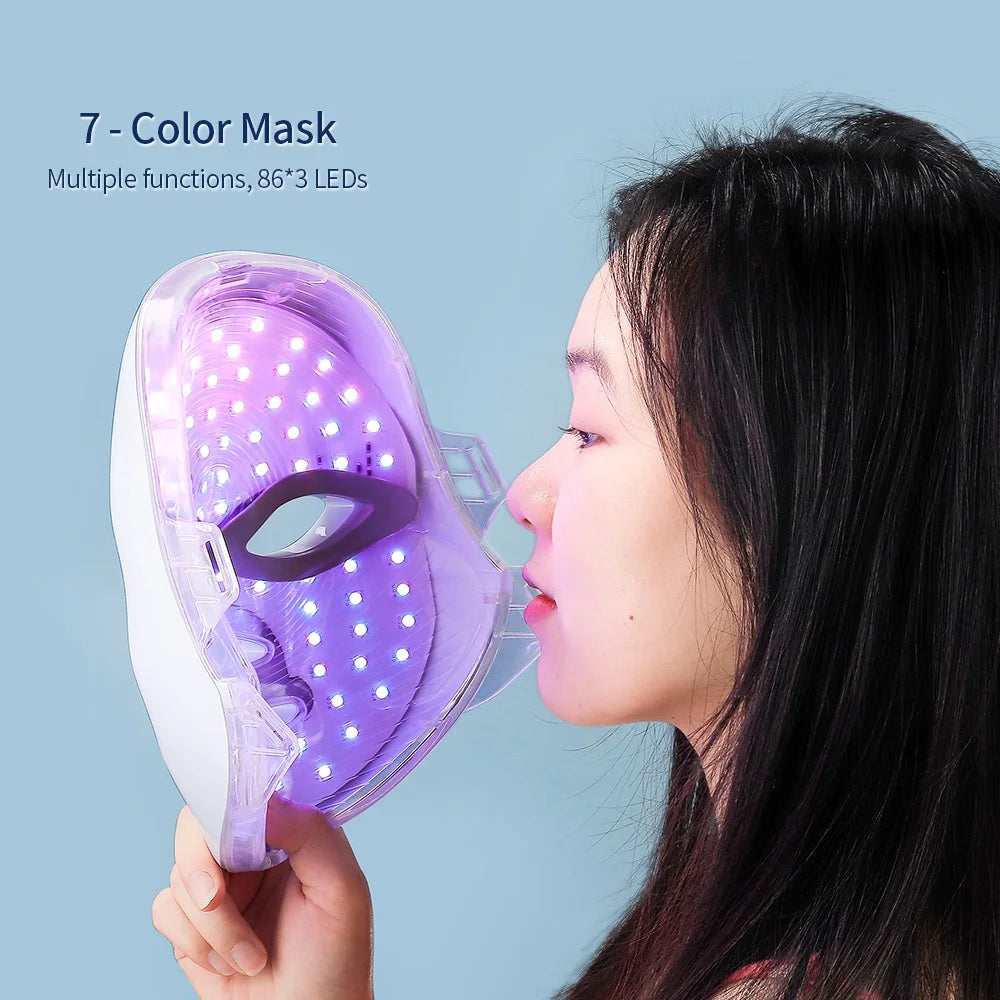 7 Colors Red Light Therapy Face Mask For clear Youthful Skin
