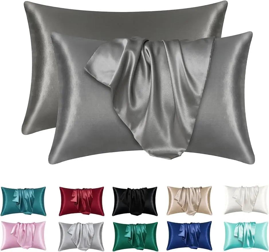 100% Silk Pillowcase Pillow Cover Silky Satin Hair Beauty Pillowcase Comfortable Pillow Case Home Decor Pillow Covers.