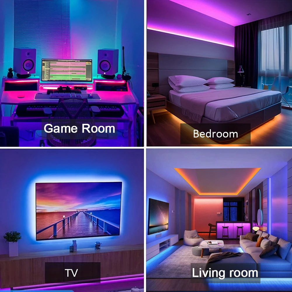 Room Led Strip Lights 5m 10m 20m 30m Led Room Light with APP Control Flexible Ribbon Luces Led Tape for Room Bedroom Decoration Make the beauty of your room