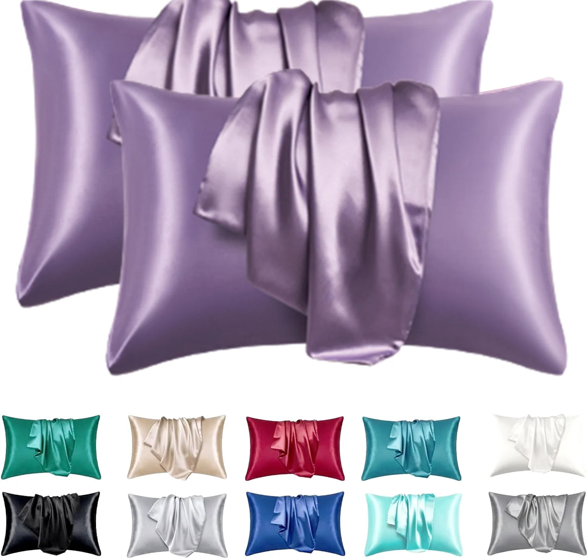 100% Silk Pillowcase Pillow Cover Silky Satin Hair Beauty Pillowcase Comfortable Pillow Case Home Decor Pillow Covers.
