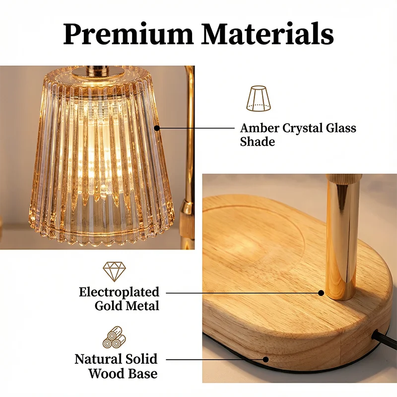 Candle Warmer Lamp-Melt your Candles, No Flame Needed.