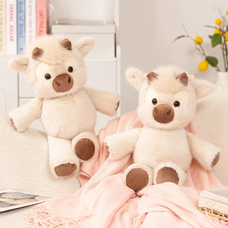Huggable Running Cow Stuffed Animal Made with Premium Soft Fabric, Soothing Calm & Comfort