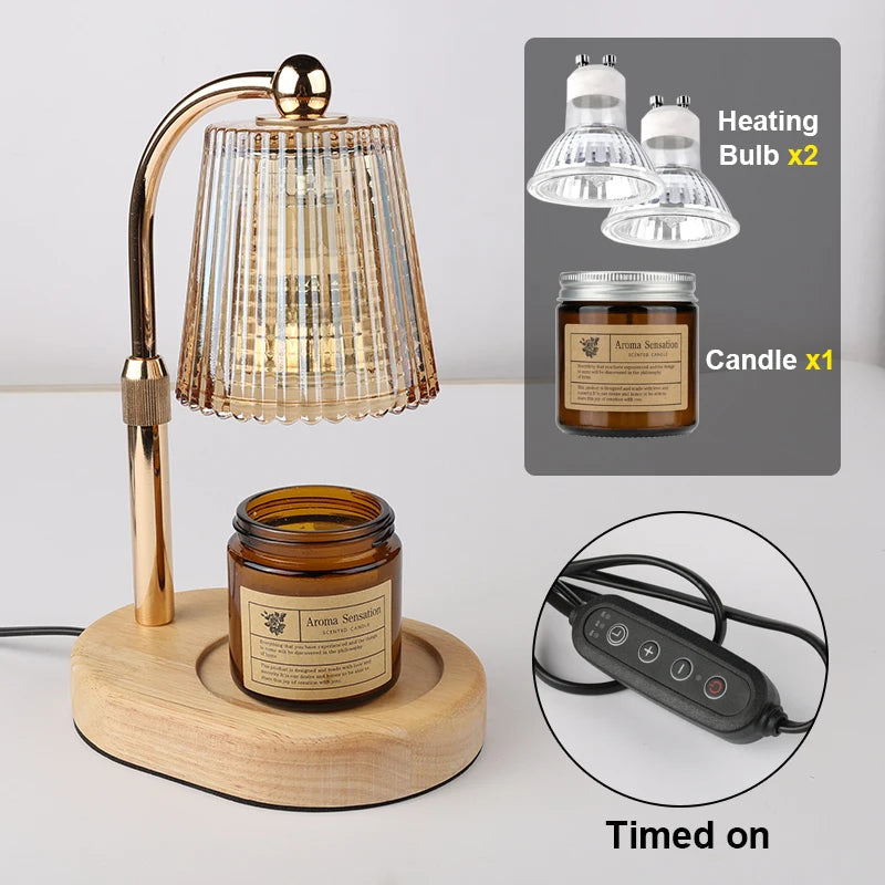 Candle Warmer Lamp-Melt your Candles, No Flame Needed.