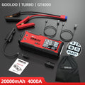 GOOLOO 12V Car Jump Starter 4000A Car Battery Starter 20000mAh Portable Power Bank Booster Auto Starting Device Emergency Start