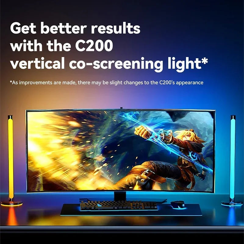 Smart Ambient PC Display Sync Computer Monitor Backlight LED Strip Light RGB Color DIY Game Holiday Atmosphere Decor Lamp for gamer..