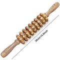 9 Rollers Wooden Massager Handheld Roller Stick, Massage Tools for Anti-cellulite, Body Muscle Pain Relief