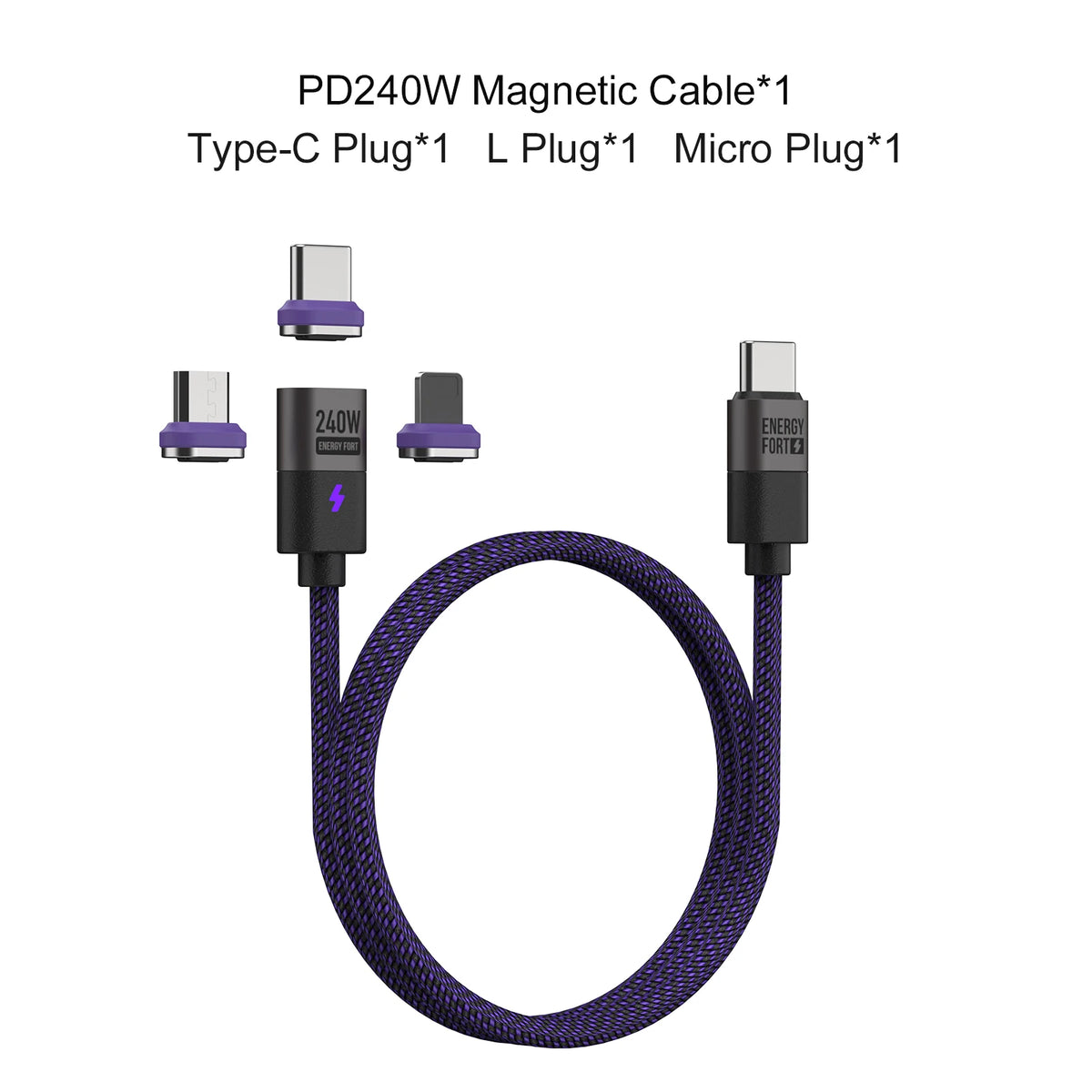 240W Magnetic Charging Cable PD3.1 5A Fast Charging USB C Cable Magnetic Phone Charger Cord for iPhone 17 Pro Max Samsung Xiaomi