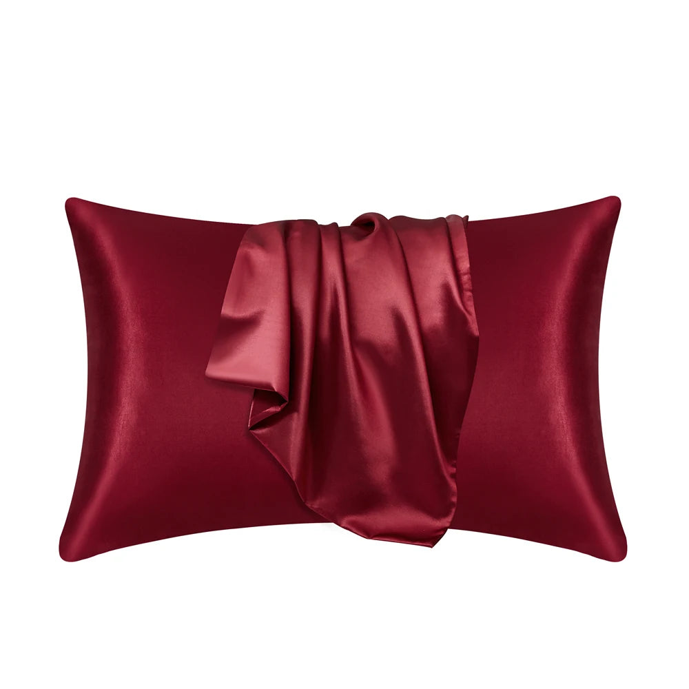 100% Silk Pillowcase Pillow Cover Silky Satin Hair Beauty Pillowcase Comfortable Pillow Case Home Decor Pillow Covers.