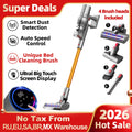 ABIR Cordless Handheld Vacuum Cleaner,Touch Screen,Smart Dust Sensor,Auto Speed Control for Home Bed Carpet Clean