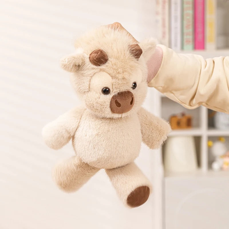 Huggable Running Cow Stuffed Animal Made with Premium Soft Fabric, Soothing Calm & Comfort