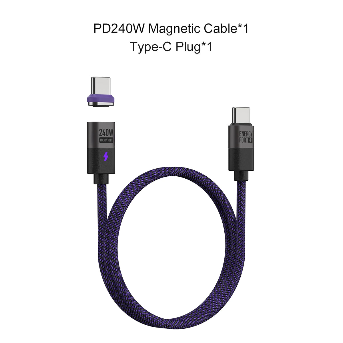 240W Magnetic Charging Cable PD3.1 5A Fast Charging USB C Cable Magnetic Phone Charger Cord for iPhone 17 Pro Max Samsung Xiaomi