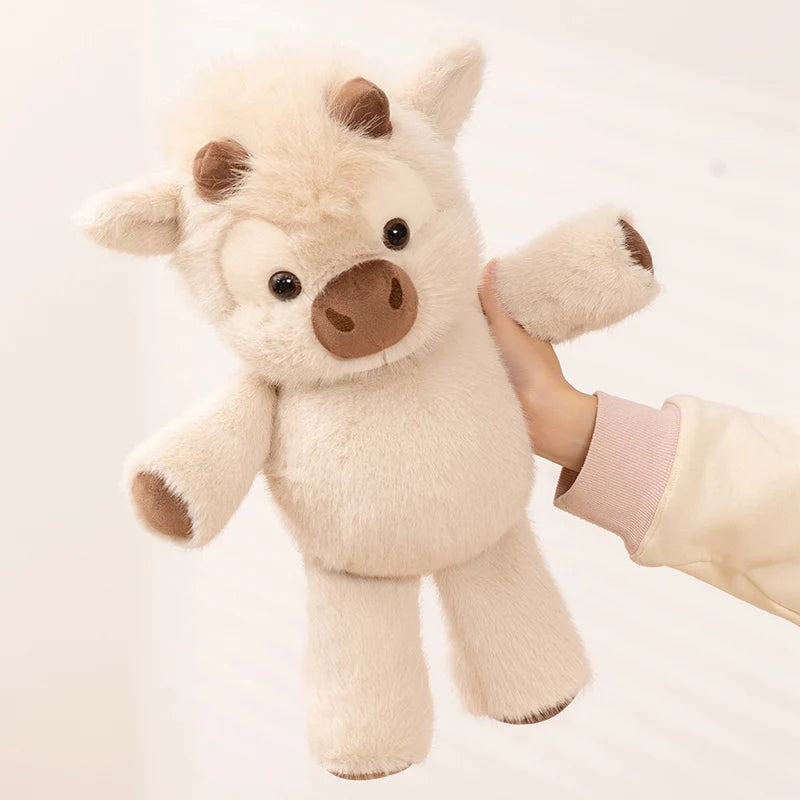 Huggable Running Cow Stuffed Animal Made with Premium Soft Fabric, Soothing Calm & Comfort