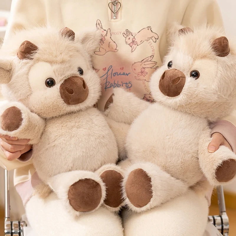 Huggable Running Cow Stuffed Animal Made with Premium Soft Fabric, Soothing Calm & Comfort