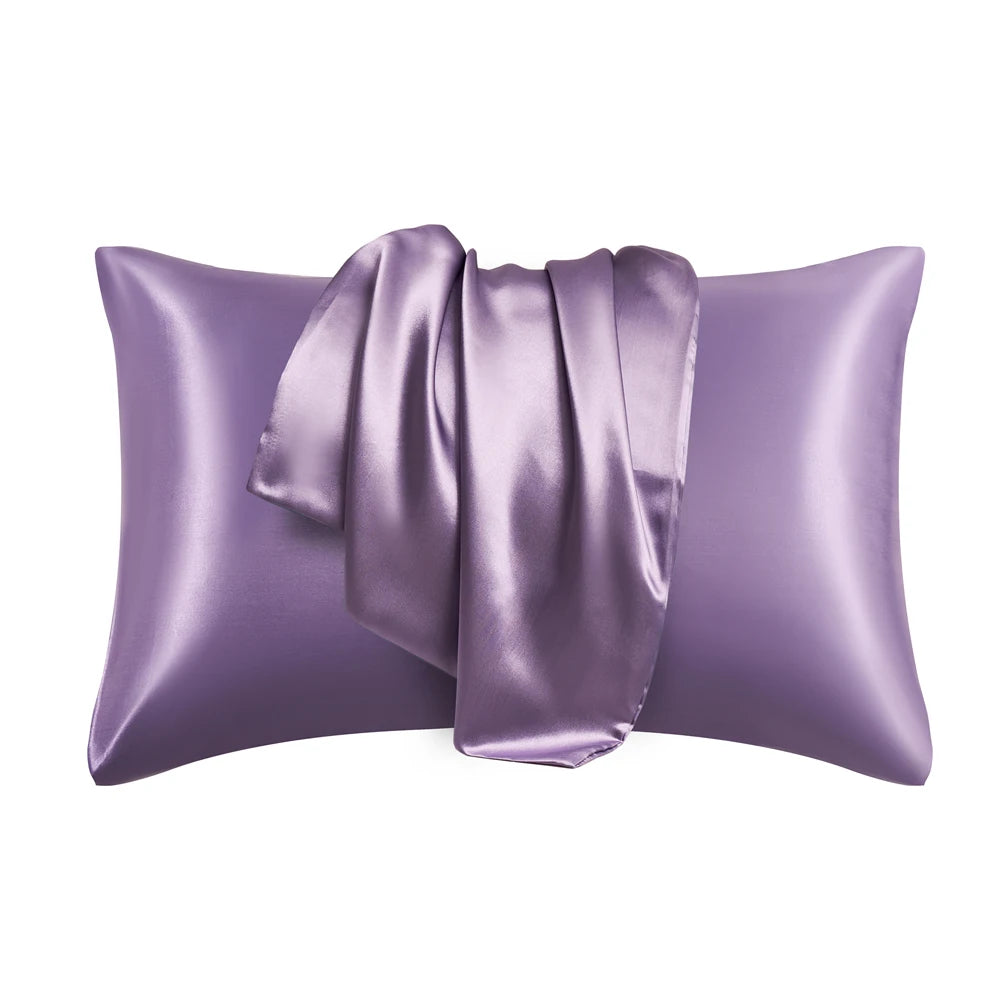 100% Silk Pillowcase Pillow Cover Silky Satin Hair Beauty Pillowcase Comfortable Pillow Case Home Decor Pillow Covers.