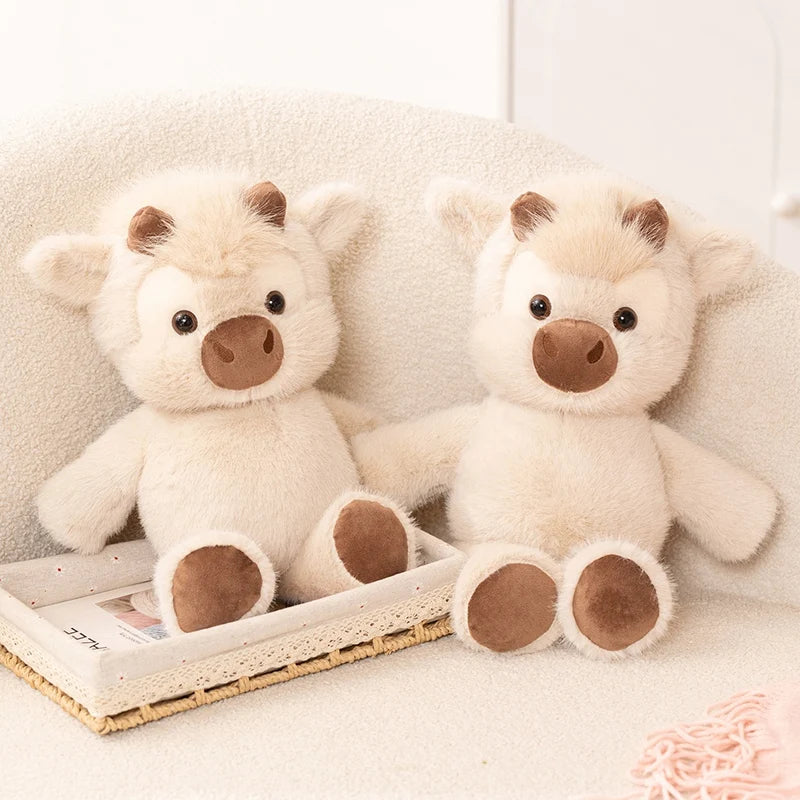 Huggable Running Cow Stuffed Animal Made with Premium Soft Fabric, Soothing Calm & Comfort